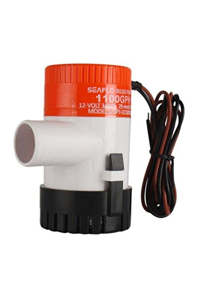 Seaflo مضخة مياه بحرية 1100 جالون/ساعة، 12 فولت/24 فولت، مزودة بنظام حماية من...
