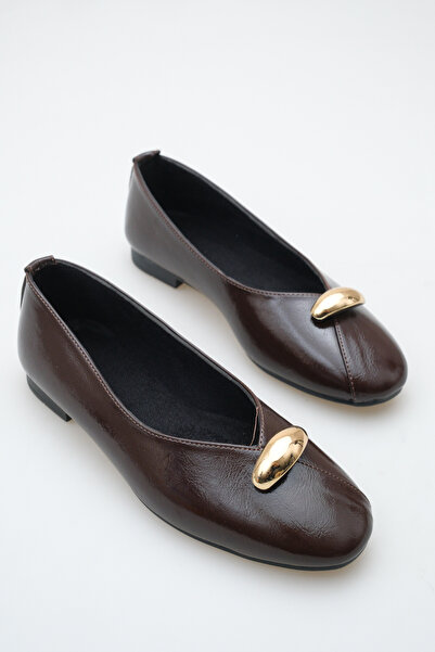 meyra'nın ayakkabıları Balerini casual pentru femei, cu detaliu de accesoriu ...