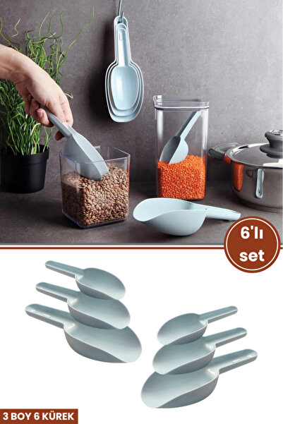 12den 6 Adet Baharat Küreği, Un Şeker Bakliyat Kakao Mama Deterjan Erzak Kaşı...