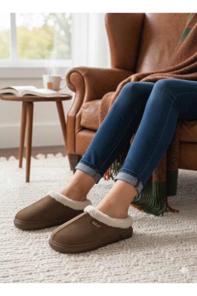 Luvesta Cozystep – Premium Suede Textured Fur House Slippers – Tan