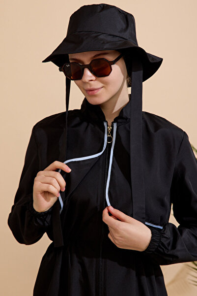 GAVLİA Γυναικείο μαγιό με χιτζάμπ σετ 4 τεμαχίων-Πλήρης κάλυψη με φερμουάρ..