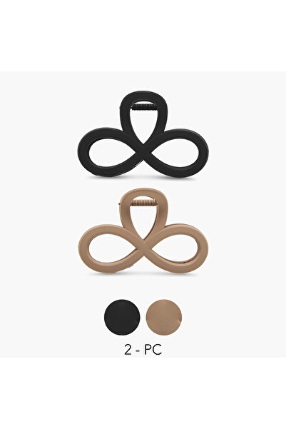 Lifestyle Pack of 2 Bow Hair Clamp with Cutout Design