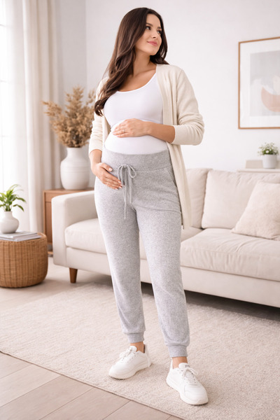 MEGHAN L.A Maternity Flexible Soft Fabric Bottom
