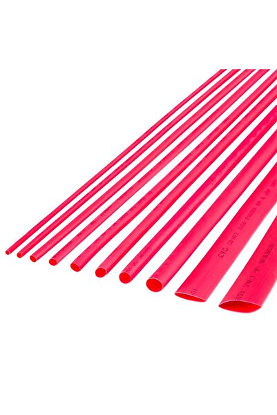 OEM Heat shrink tube 8mm/0.5m red 1pc Rebel NAR0260.1-0.5