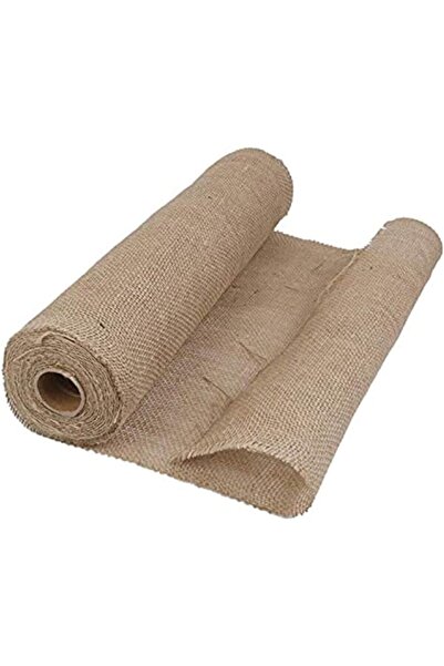 Abrar لفة جوت طبيعي فاخر (48 سم × 5 ياردات) للأعمال اليدوية والتغليف والديكور