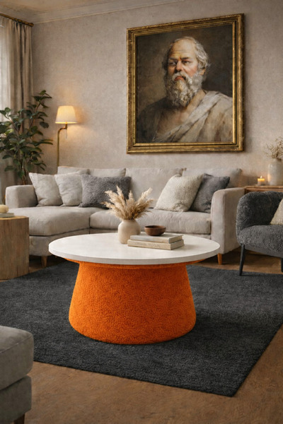 stillola Mantar Sehpa Orta Sehpa (Ofis ,Balkon,Salon,Oturma Odası) 60 cm çap