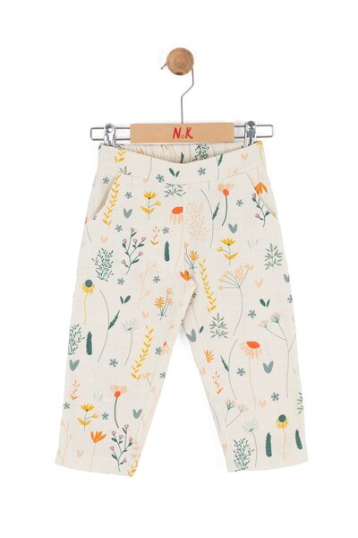 NK Baby Girl Sunflower Pants 1-4 Years Old Cream