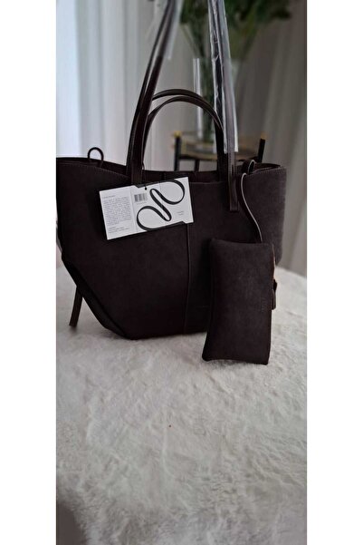 EFES TİCARET حقيبة كتف وحقيبة يد نسائية من جلد الغزال