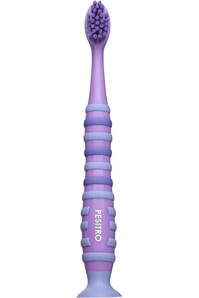 PESITRO UltraClean Spirit Ultra Soft Toothbrush with Tongue Cleaner, Purple, ...