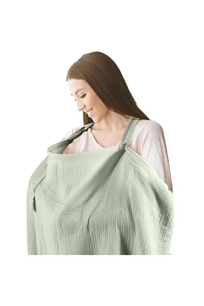 Arabest غطاء للرضاعة الطبيعية، مصنوع من القطن بنسبة 100%، مزود بحزام مقاوم لل...