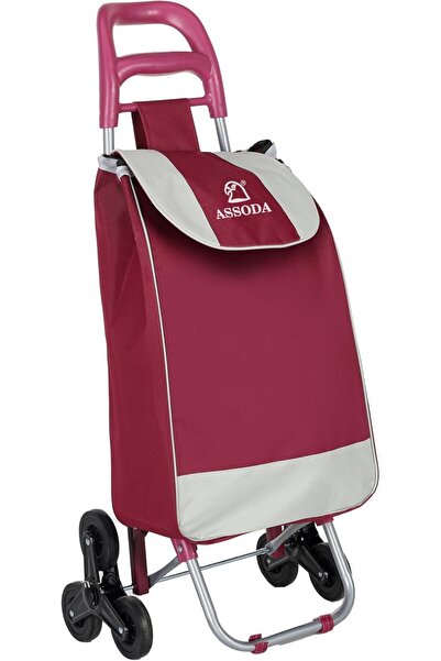 Assoda Foldable Shopping Cart with 6 Wheels