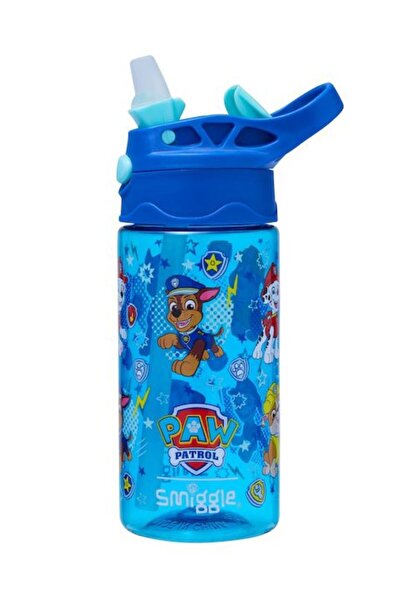 SMIGGLE زجاجة مشروبات بلاستيكية بغطاء من باو باترول جونيور سعة 430 مل