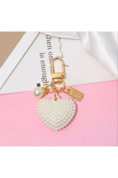 Purple Adv Μπρελόκ Love με πέρλες