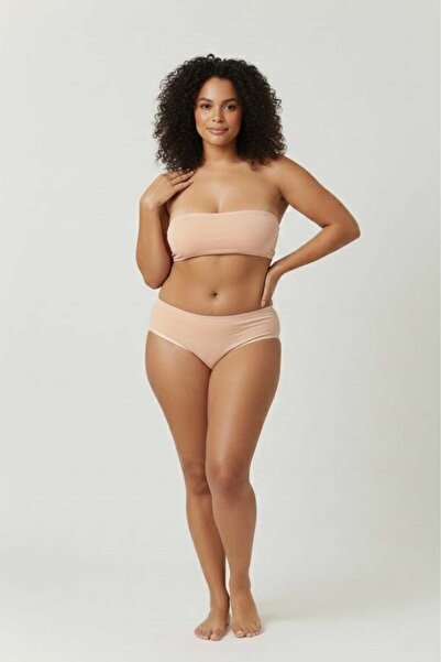 Pink Cadillac Колір шкіри Бамбук Висока талія Великий розмір Жіночі трусики-е...