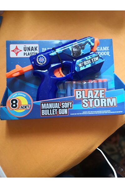 Ünak Plastik Sünger Mermi Atan Nişancı Oyuncak Tabanca