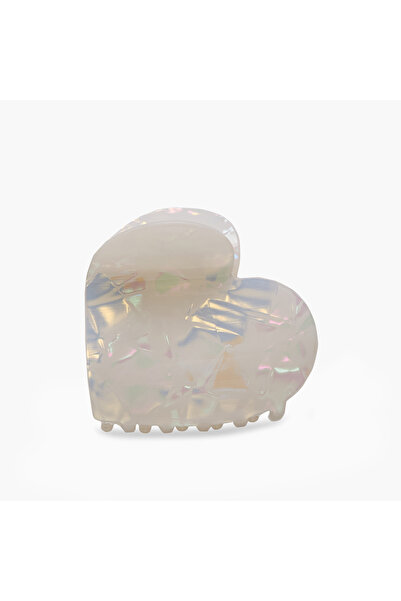 Lifestyle مشبك شعر على شكل قلب بلمسة نهائية لؤلؤية