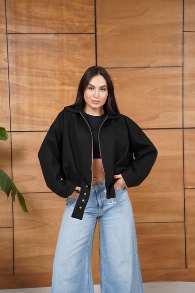 Ekim Store Belted Bomber Cashmere Jacket