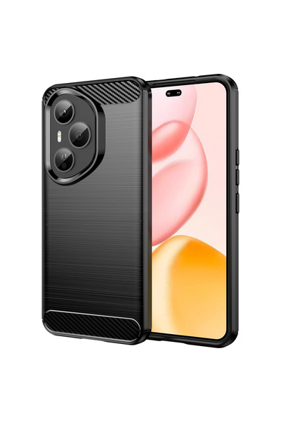 Techsuit Husa compatibila  Honor 400 Pro Carbon Silicone, negru