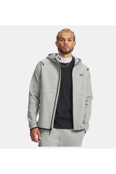 Under Armour Erkek UA Unstoppable Fleece Tam Fermuarlı HD EU Sweatshirt 13893...