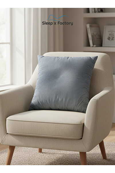 Sleep x Factory Decorative Microfiber Cushion 45x45 cm – Filled Cushion