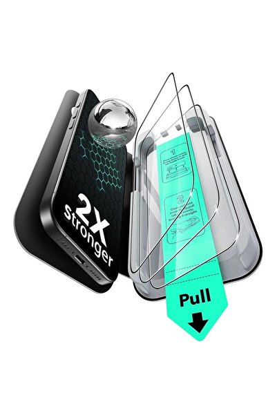 ESR Folie sticla iPhone 17 Air Tempered Glass UltraFit, negru (Pachet 3buc.)