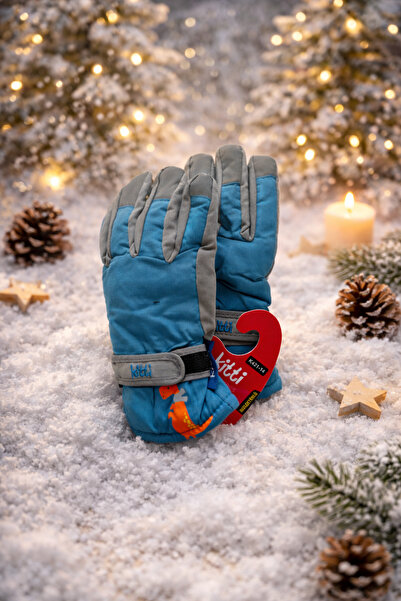 Kitti KAR KAYAK ELDİVENİ 4-8 YAŞ İÇİ POLARLI SU SOĞUK KAR GEÇİRMEZ