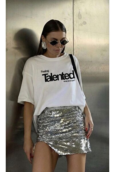 Pulli Collection Αίσθηση Ταλέντου με τύπωμα Μαύρο oversized SS-26