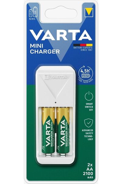 Varta Incarcator Mini Charger 57656 2x AA/AAA NiMH + 2 acumulatori AA 2100mAh