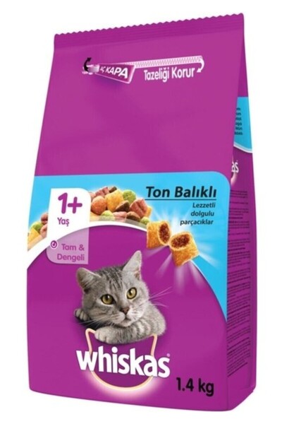 Whiskas Ton Balıklı Kuru Mama 1.4 kg x 6