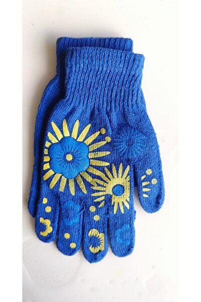 Malinka Patterned Black Pink Blue Purple Gloves