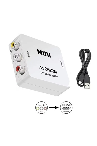 OEM Adaptor convertor video-audio 3x RCA la HDMI 1080P