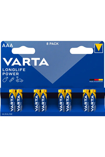OEM Top Bottom Set of 8 VARTA LONGLIFE POWER alkaline batteries AAA LR03 1.5V...