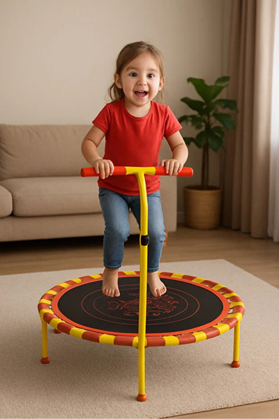 BALKAP 102 cm (40 inç) Katlanabilir Tutunmalı Trambolin – Çocuklar ve Yetişki...