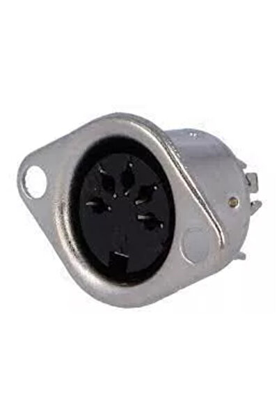 OEM DIN female socket 5 pin plug 180 straight with soldering