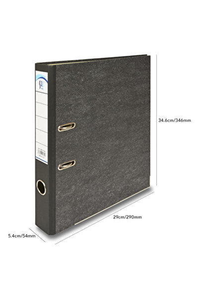 SAB - Box File Cardboard, F/C Size, 4cm, Black 30pcs