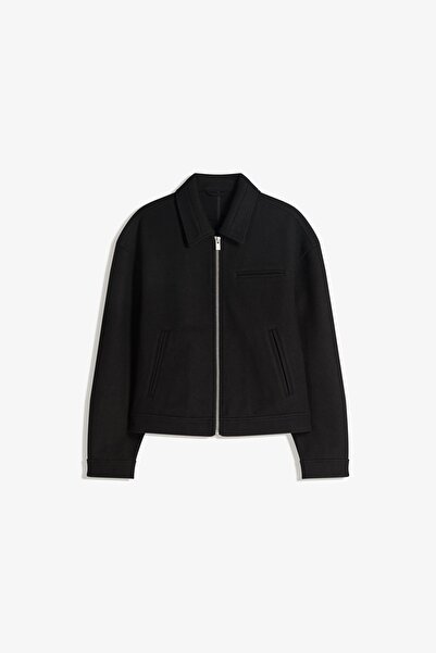 Bershka Fermuarlı Kumaş Ceket