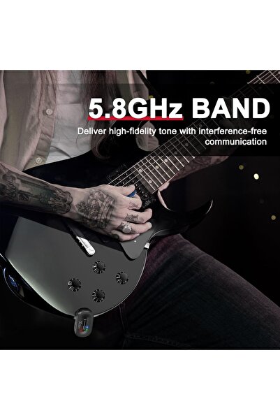 Genel Markalar XV-AC58 5.8GHZ Şarj Edilebilir Kablosuz Gitar Bağlantı Sistemi