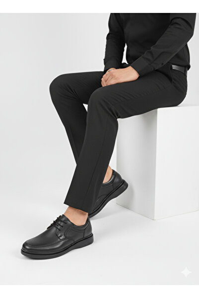 Tomato Bags Men's Orthopedic Genuine Leather Lace-Up Rubber Non-Slip Sole Com...