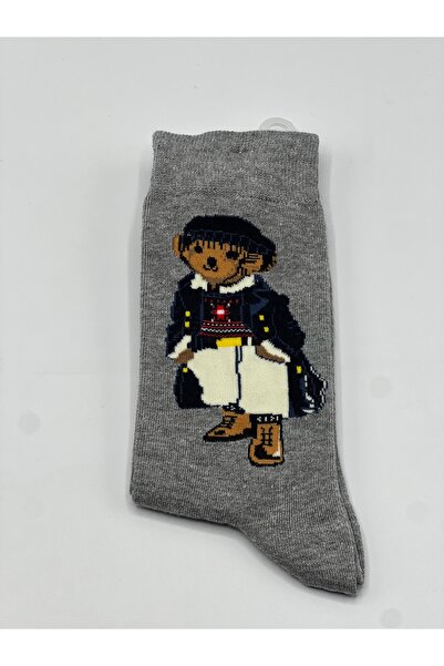 BZN 1-Pack Teddy Bear Patterned Teddy Bear Socks