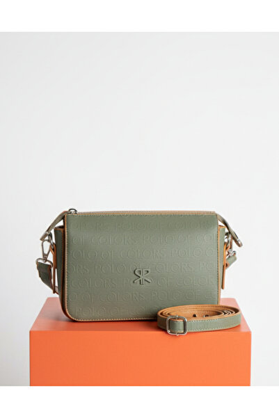 Çanta Trend Polo of Colors Green Color Adjustable Strap Women's Shoulder and ...