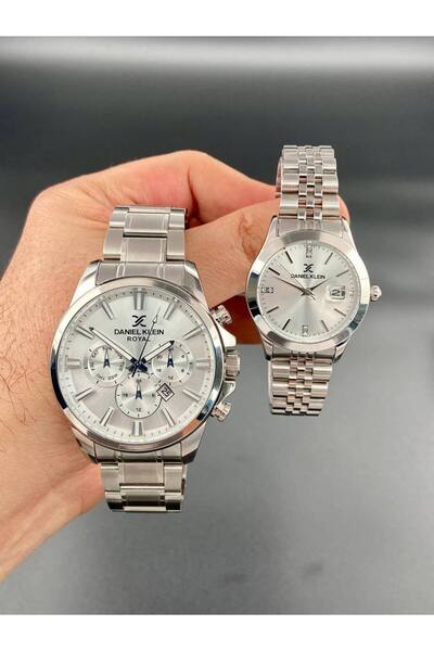 Daniel Klein Gümüş Renk Erkek Kadın Kol Saati