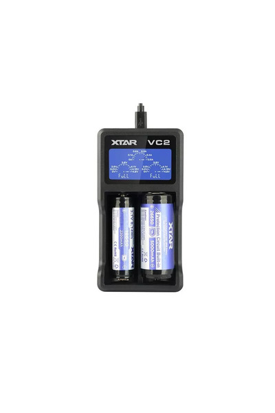 OEM Incarcator Universal LI-ION NI-MH NI-CD 2buc LCD USB XTAR-VC2