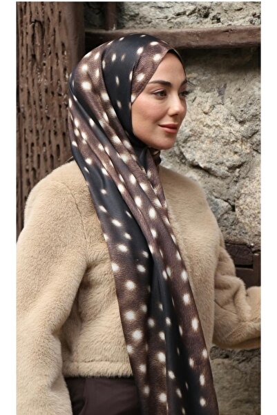 Butik Yeni Sezon Fenomen Ceylan Desenli Bambi Koza Şal