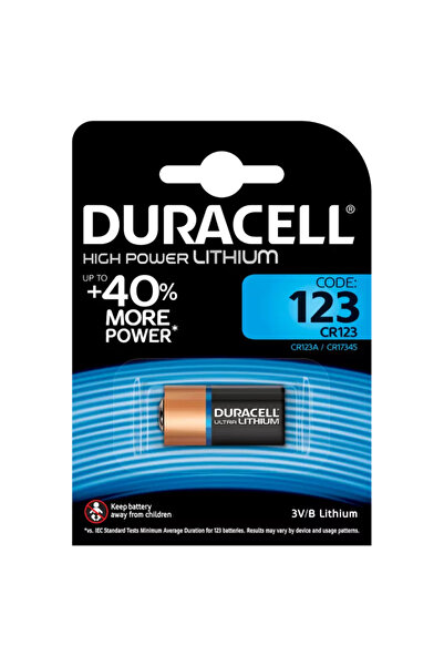 Duracell Μπαταρία CR123 3V ΛΙΘΙΟΥ 16.8x3.45mm