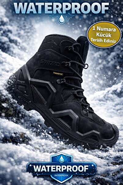XStreet Long Snow and Water Resistant Guaranteed Tactical Boots Waterproff Me...