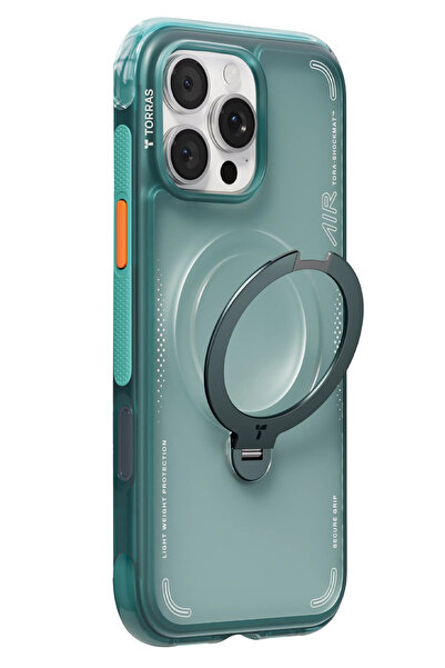 TORRAS حافظة متوافقة مع آيفون 16 برو ماكس من سلسلة O Stand Spin Air متوافقة م...