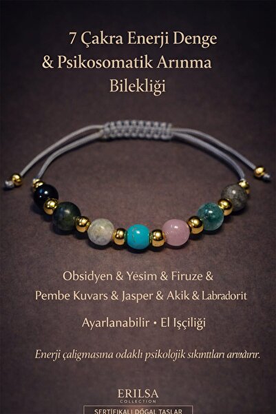 Erilsa Certified Gray 7 Chakra Balance Energy Harmony Psychosomatic Purificat...