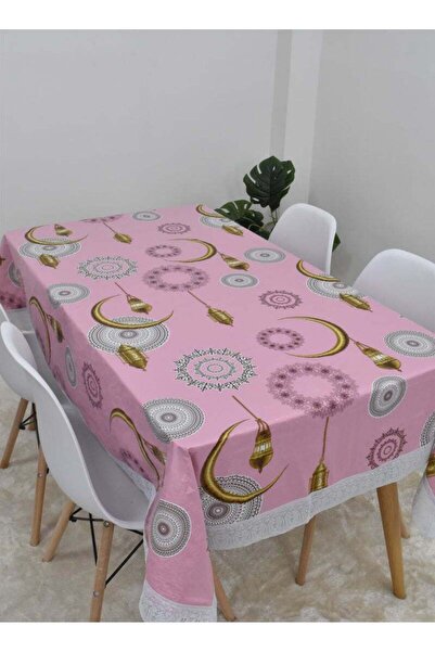 Fun Moment مفرش طاولة طعام بتصميم رمضاني، مقاس 140 × 180 سم