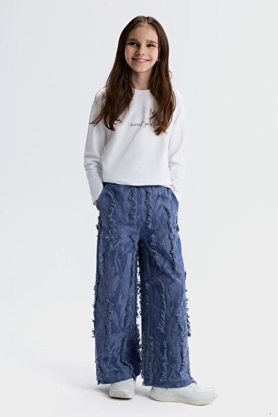 NK Pantaloni Jülide pentru fete 8-14 ani Indigo