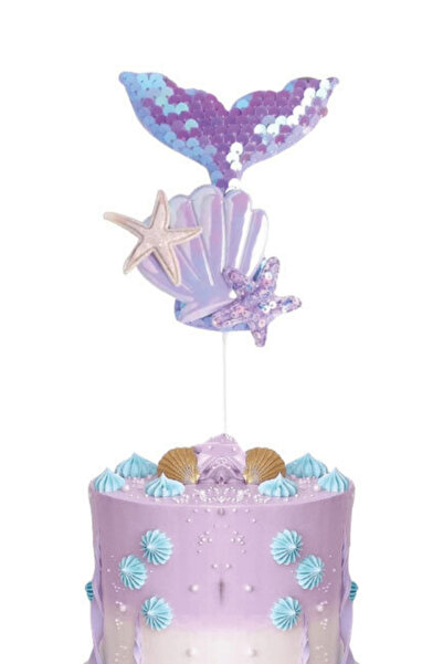 Le Mabelle Lilac Mussel and Mermaid Figured Cake Decoration